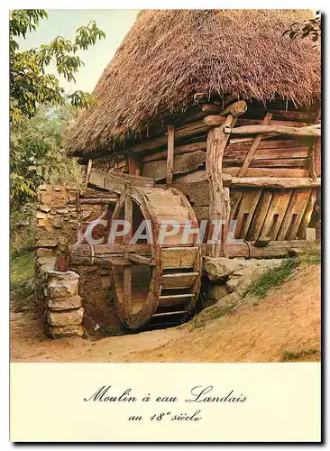 Cartes postales moderne Moulin a eau Landais au 18 siecle