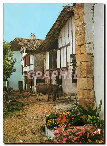 Moderne Karte Couleurs et Lumiere de France Pays Basque Fermes pittoresques au Pays Basque