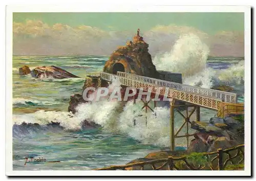 Cartes postales moderne Biarritz Le Rocher de la Vierge