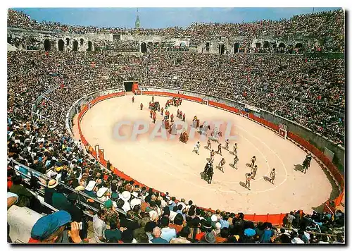 Cartes postales moderne Nimes Les arenes Le Paseo