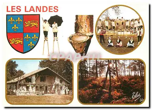 Moderne Karte Les Landes