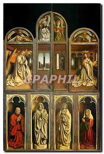 Cartes postales moderne Gent Sint Baafskathedraal Hubert en Jan Van Eyck