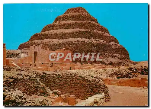 Moderne Karte Sakkara King Zoser's step pyramid