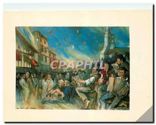 Moderne Karte Hazparneko lehengo plaza L'ancienne place de Hasparren