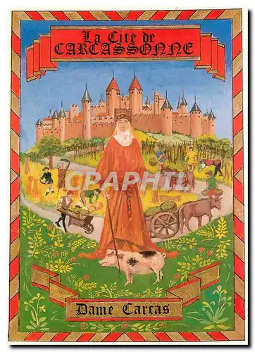 Cartes postales moderne La Cite de Carcassonne Dame Carras