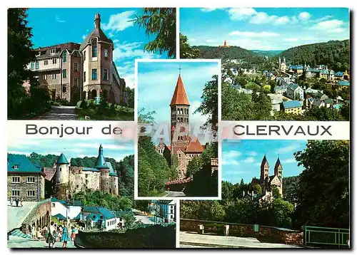 Moderne Karte Bonjour de Clervaux