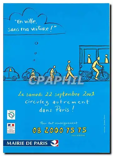 Cartes postales moderne Mairie de Paris