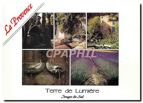 Moderne Karte La Provence Terre de Lumiere Images du Sud