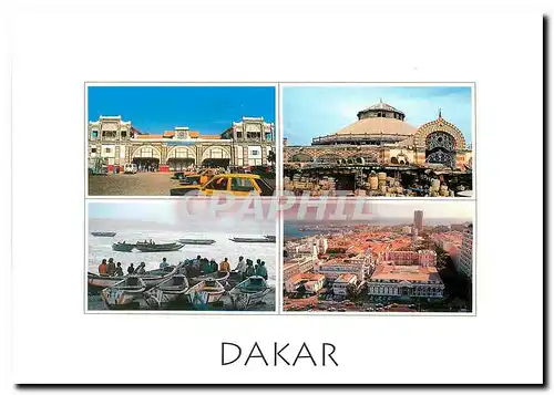 Cartes postales moderne Dakar Republique du Senegal La gare L'ancien marche Kermel
