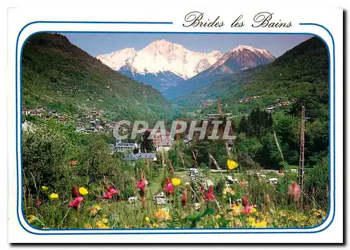 Moderne Karte Brides les Bains Savoie Regard sur la station