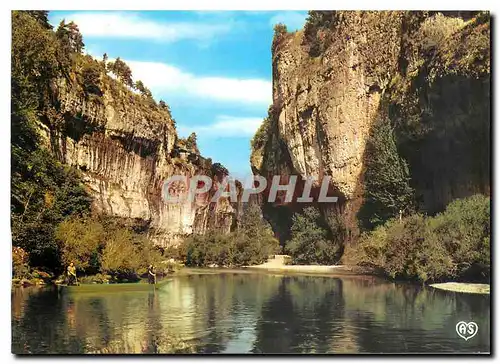 Moderne Karte Gorges du Tarn Lozere Le descente en barques