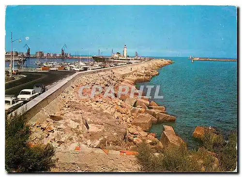 Cartes postales moderne Sete Herault La Jetee et les Phares