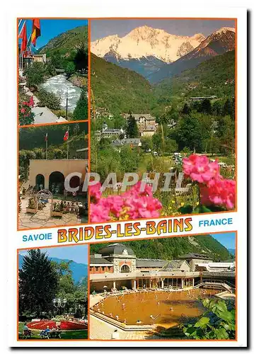 Moderne Karte Savoie Brides Les Bains France