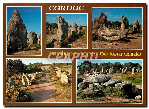 Moderne Karte Carnac Couleurs de Bretagne