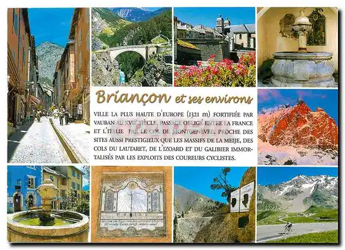Moderne Karte Briancon et ses environs Les Hautes Alpes