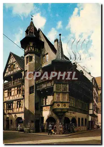 Moderne Karte Colmar Maison Pfister construite en 1537