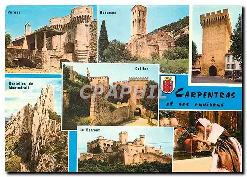 Moderne Karte La Belle Provence Carpentras et ses envierons Mont Ventoux