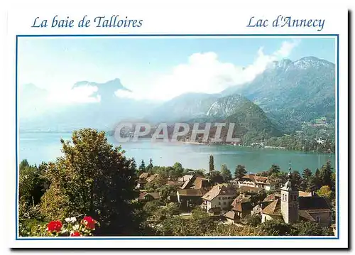 Cartes postales moderne Lac d'Annecy Haute Savoie France Le Village de Talloires