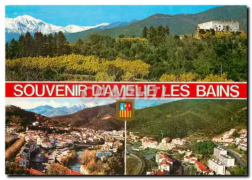 Moderne Karte Souvenir d'Amelie les Bains