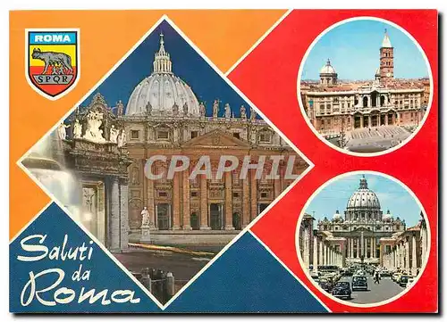 Cartes postales moderne Saluti da Roma