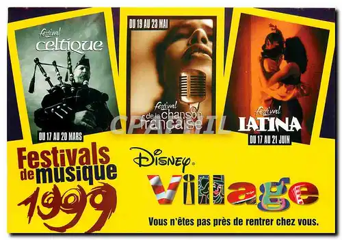 Cartes postales moderne Festival de Musique 1999 Vous n'etes pas pres de rentrer chez vous