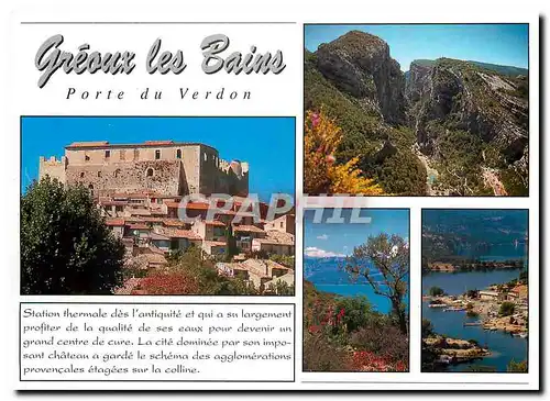 Cartes postales moderne Greoux les Bains Porte du Verdon