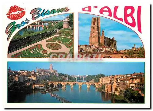 Moderne Karte Gros Bisous d'Albi