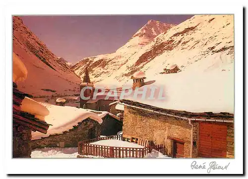 Moderne Karte Le Village sous la neige