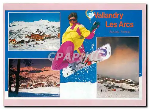 Moderne Karte Vallandry Les Arcs