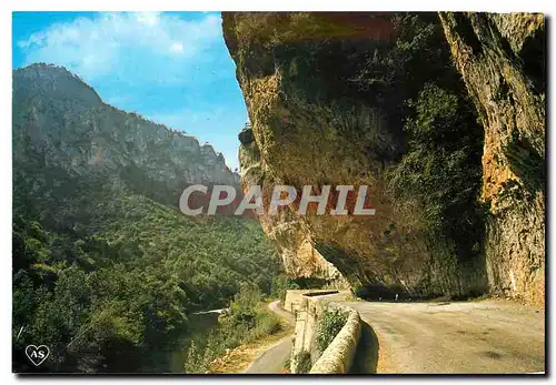 Moderne Karte La Route Longeant Le Tarn L'encorbellement au cirque des Baumes