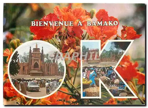 Cartes postales moderne Bienvenue a Bamako