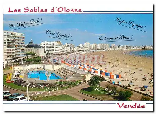 Moderne Karte Les Sables d'Olonne Vendee