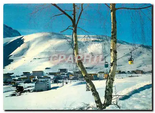 Cartes postales moderne Les Alpes Isere Pistes de Pied Moutet et Telecabine de Super Venosc