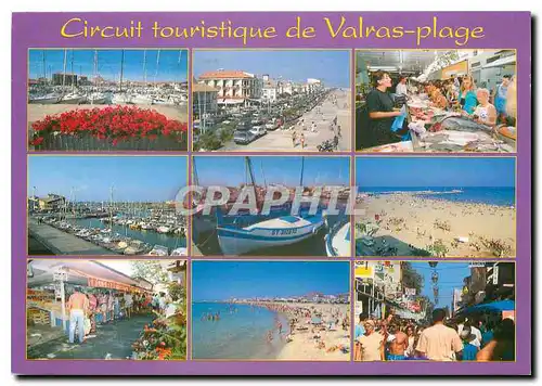 Cartes postales moderne Circuit touristique de Valras plage
