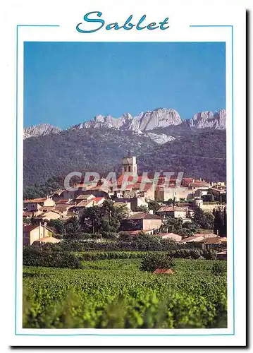 Cartes postales moderne Sablet Vue generale