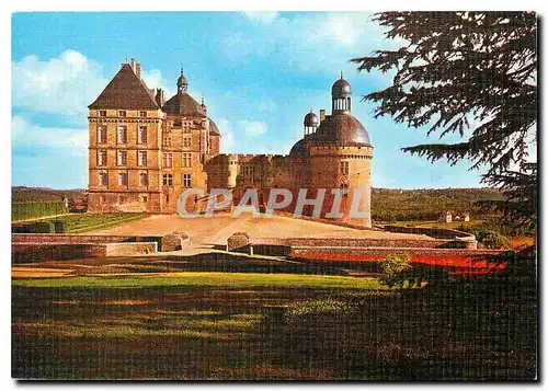 Moderne Karte Hautefort Dordogne Le Chateau