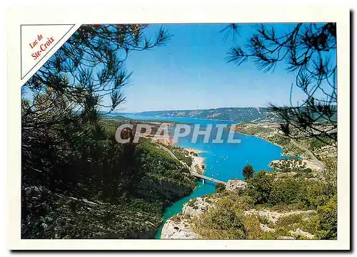 Cartes postales moderne Lac de Sainte Croix Var Alpes de Haute Provence Lac forme en 1973 sur le Verdon a la sortie des
