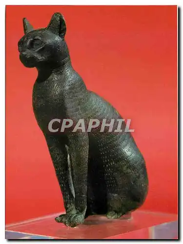 Moderne Karte Musee Champollion Figeac Lot Chatte de Bastel Bronze Basse Epoque