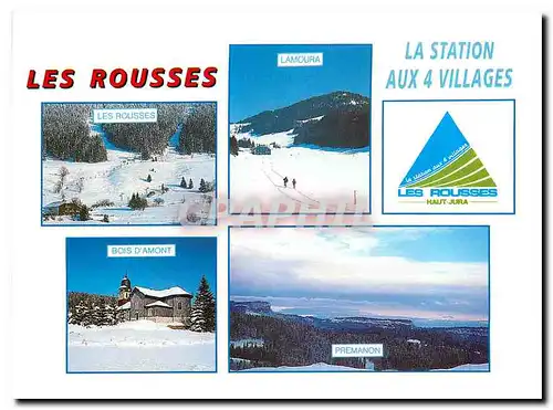 Moderne Karte Les Rousses La Station Aux 4 Villages