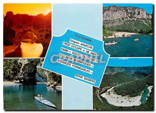 Cartes postales moderne Telegramme de l'Ardeche