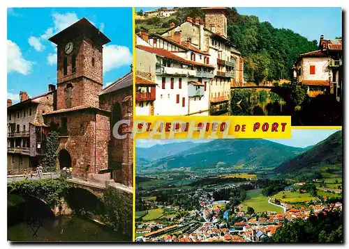 Cartes postales moderne St Jean Pied de Port L'eglise et la porte Notre Dame