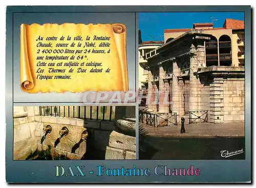 Cartes postales moderne Dax Fontaine Chaude