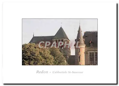 Cartes postales moderne Redon L'abbatiale St Sauveur