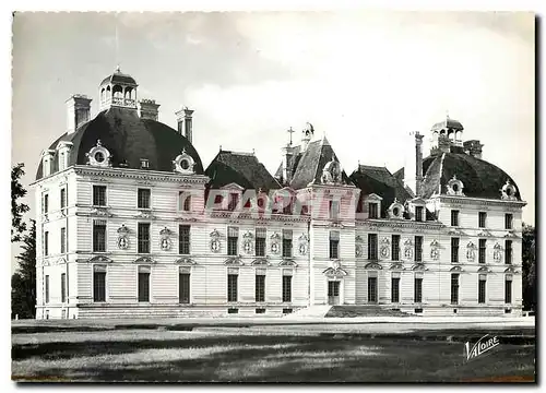 Moderne Karte Cheverny Loir et Cher La facade principale du chateau