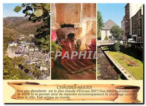Moderne Karte Chaudes Aigues Cantal
