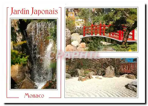 Moderne Karte Jardin Japonais Monaco