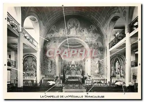 Moderne Karte La Chapelle de la Medaille Miraculeuse  Paris