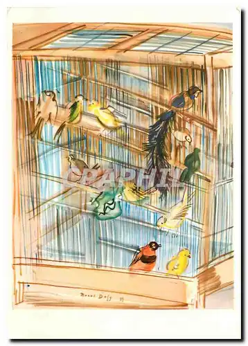 Cartes postales moderne Dufy La cage