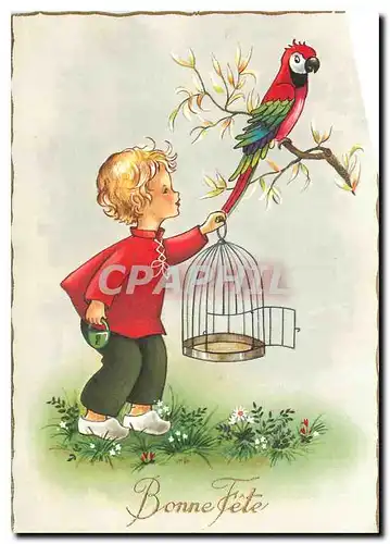 Cartes postales moderne Bonne Fete Perroquet