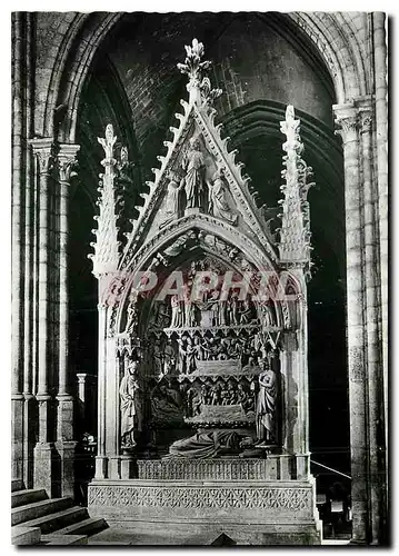 Moderne Karte Basilique de Saint Denis Tombeau de Dagobert